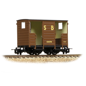 (image for) 393-101A RNAD Open-End Brake Van Statfold Barn Railway Brown